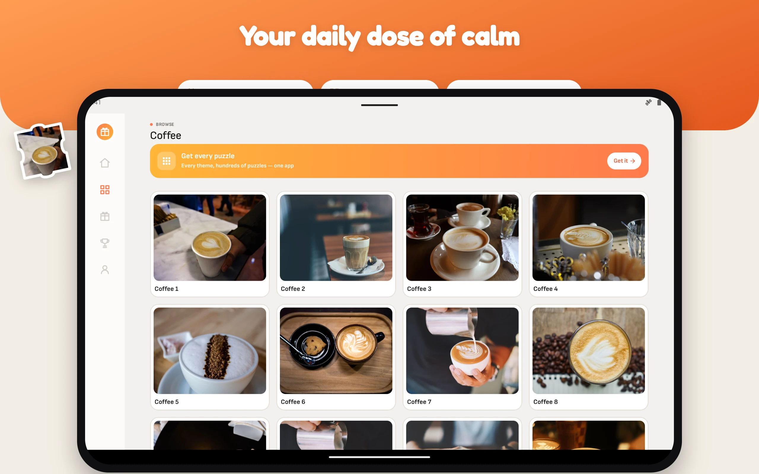 Coffee Jigsaw Puzzle screenshot