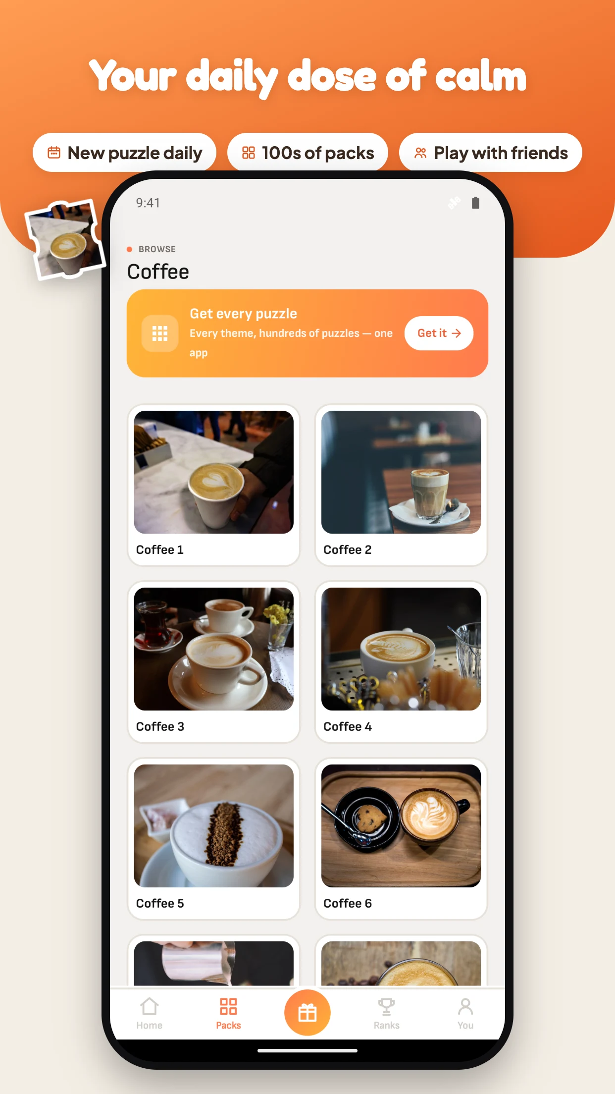 Coffee Jigsaw Puzzle screenshot